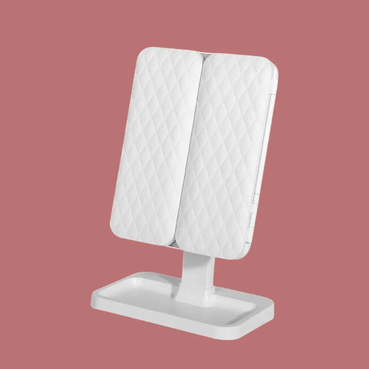 Espejo De Maquillaje Con Luz LED Plegable. ¡Transforma Tu Rutina De Maquillaje Hoy!